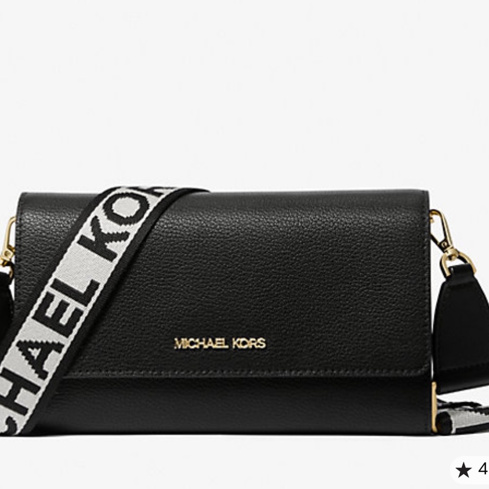 Michael Kors Black Crossbody leather Bag